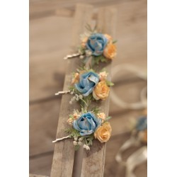 Floral flower hair clip, pin
