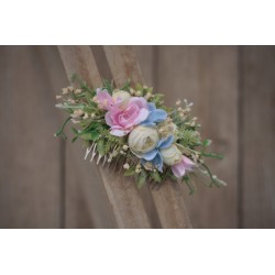 Floral, flower hair comb