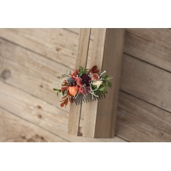 Floral, flower hair comb