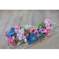 Floral, flower half head wreath, hair wreath, crown