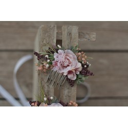 Floral, flower hair comb