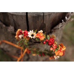 Floral, flower hair wreath, crown