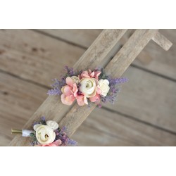 French floral flower hair clip, pin