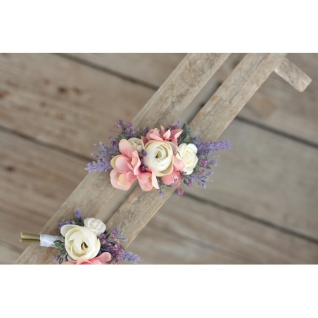 French floral flower hair clip, pin