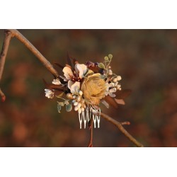 Floral, flower hair comb