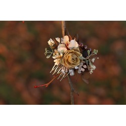 Floral, flower hair comb