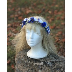 Floral, flower half head wreath, hair wreath, crown