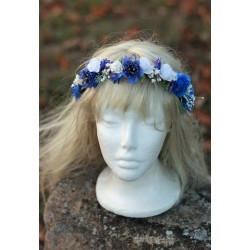 Floral, flower half head wreath, hair wreath, crown