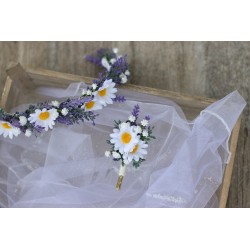 Floral, flower half head wreath, hair wreath, crown