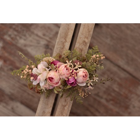 French floral flower hair clip, pin