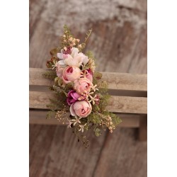 French floral flower hair clip, pin