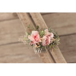 Floral, flower hair comb