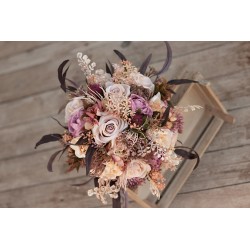 Wedding bridal bouquet with cones