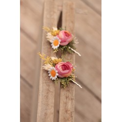 Floral flower hair clip, pin