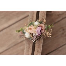 Floral, flower hair comb