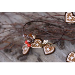 Christmas floral, Flower headband, hairband