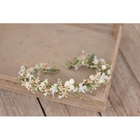Floral, flower half head wreath, hair wreath, crown