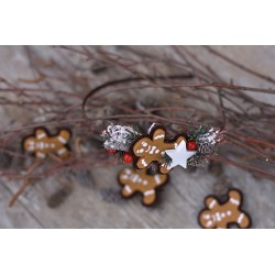 Christmas floral, Flower headband, hairband