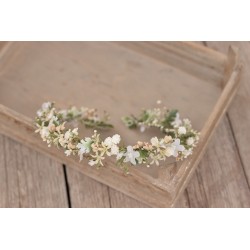 Floral, flower half head wreath, hair wreath, crown