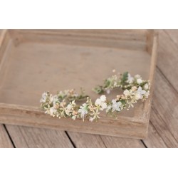 Floral, flower half head wreath, hair wreath, crown