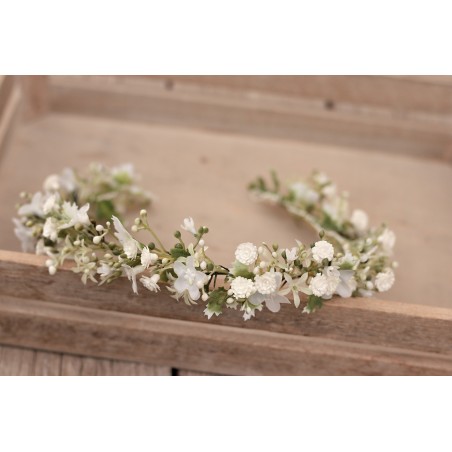 Floral, flower half head wreath, hair wreath, crown