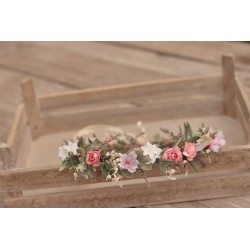 Newborn květinový věneček do vlasů "Věrnost Tvých očí"
