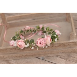 Newborn floral, flower hair wreath, crown