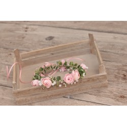 Newborn květinový věneček do vlasů "Překvapení"