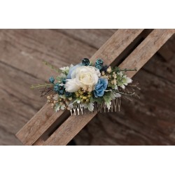 Floral, flower hair comb