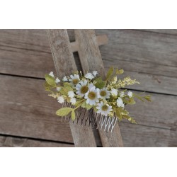 Floral, flower hair comb