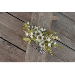 Floral, flower hair comb