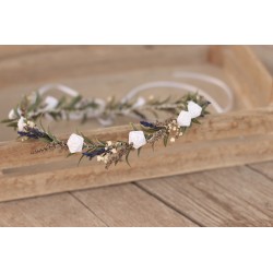 Newborn floral, flower hair wreath, crown