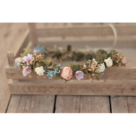 Floral, flower hair wreath, crown