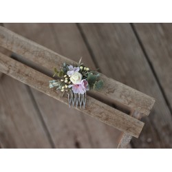 Floral, flower hair comb