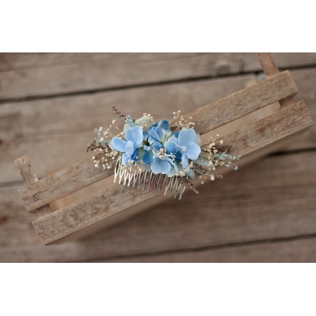 Floral, flower hair comb