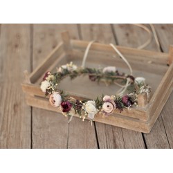 Floral, flower hair wreath, crown