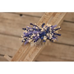 Floral, flower hair comb