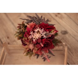 Witness, bridesmaid and mothers autumn wedding bouquet