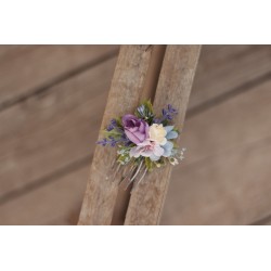 Floral, flower hair comb