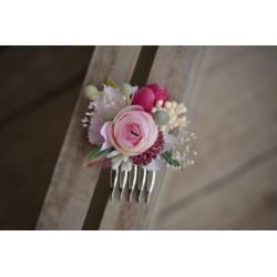 Floral, flower hair comb