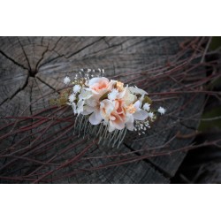 Floral, flower hair comb