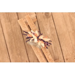 Floral, flower hair comb