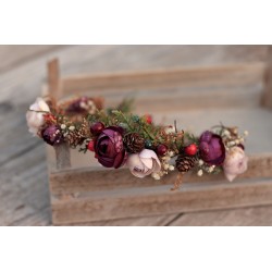 Floral, flower hair wreath, crown