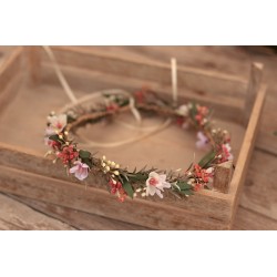 Floral, flower hair wreath, crown