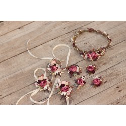 Floral, flower bracelet, wedding wrist corsage