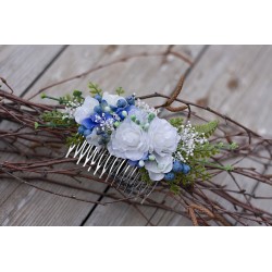 Floral, flower hair comb