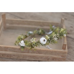 Set of 2pcs floral, flower hair wreath, crown