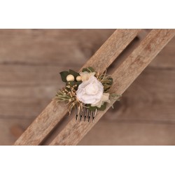 Floral, flower hair comb