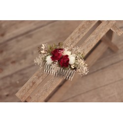 Floral, flower hair comb