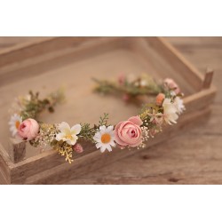 Floral, flower hair half wreath, crown